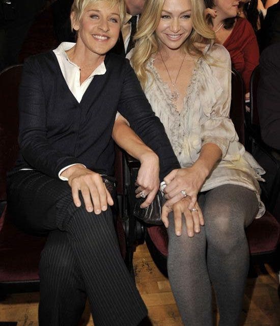 Ellen dedica su premio a su compañerita de piso Portia de Rossi