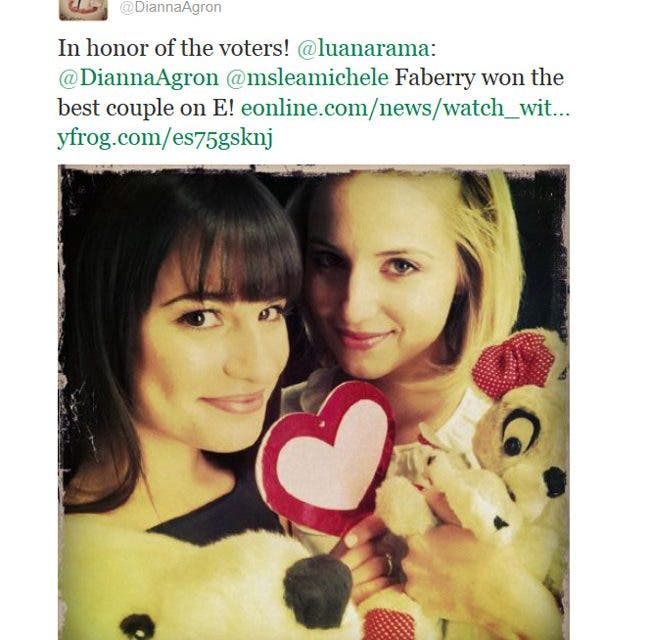Faberry gana el concurso de E! a mejor pareja de la televisión