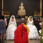 Boda lésbico budista en Taiwán Frente