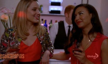 Quinn y Santana se enrollan en Glee