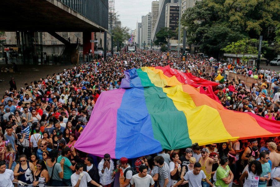 Gay Pride Parade in Sao Paulo