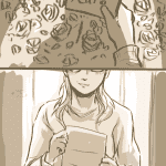Kara recibe las flores de lena 2