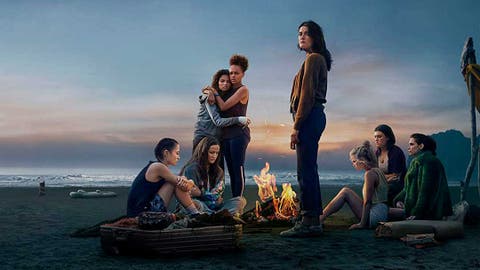 Protagonistas de The Wilds en la isla