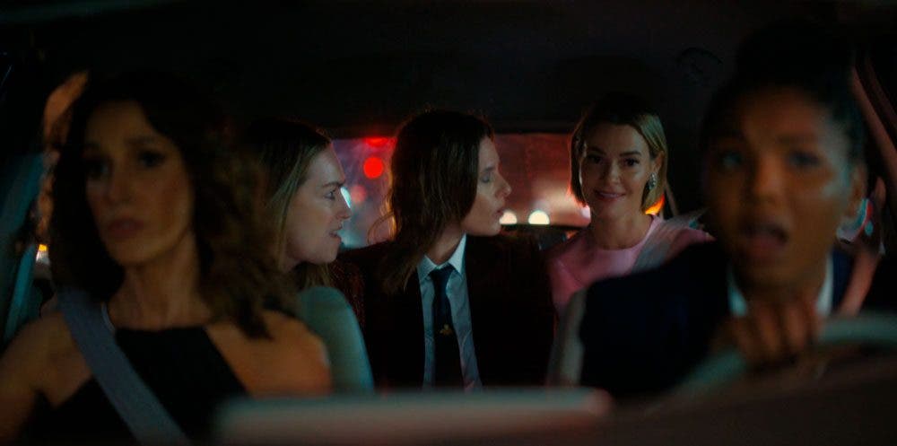 Protagonistas de The L Word en el coche